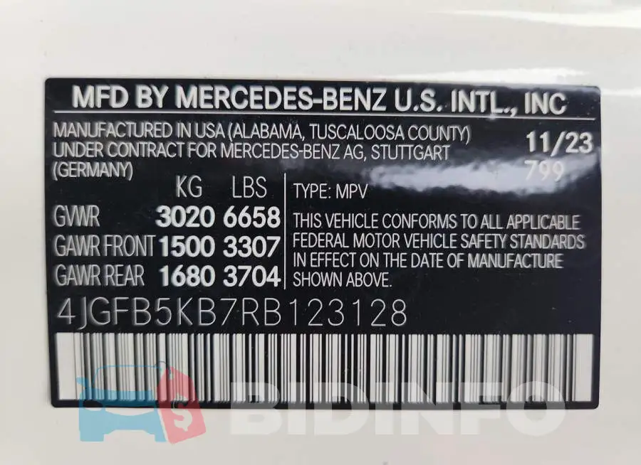 4JGFB5KB7RB123128 Photo# 14