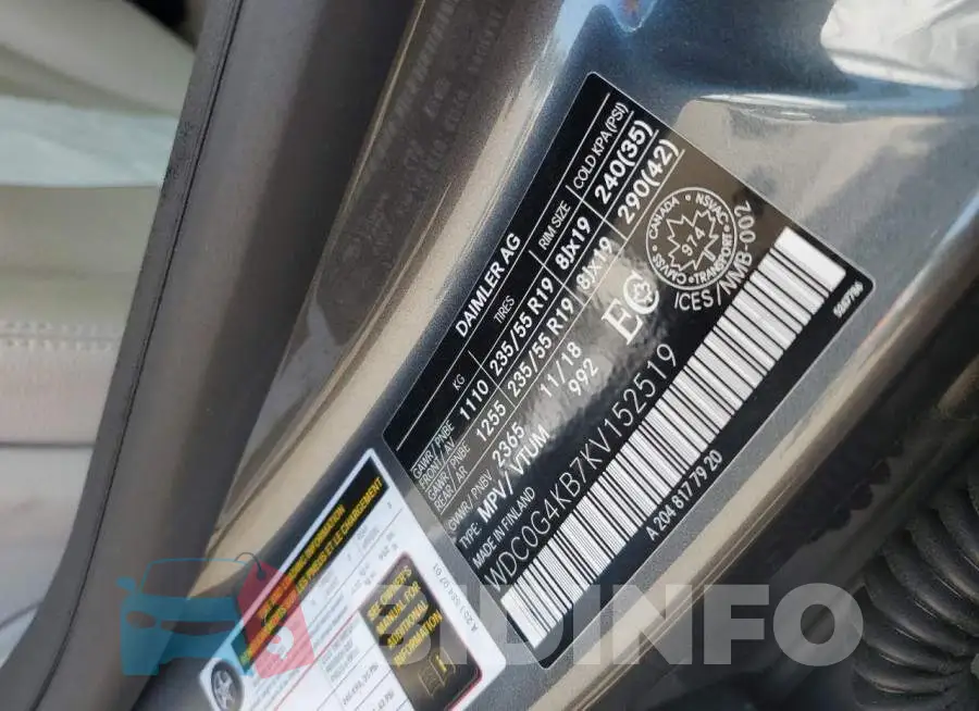WDC0G4KB7KV152519 Photo# 13
