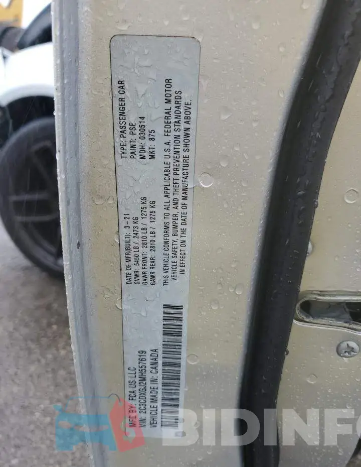2C3CDXGJ2MH557619 Photo# 12