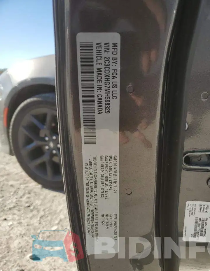 2C3CDXHG7MH598329 Photo# 12