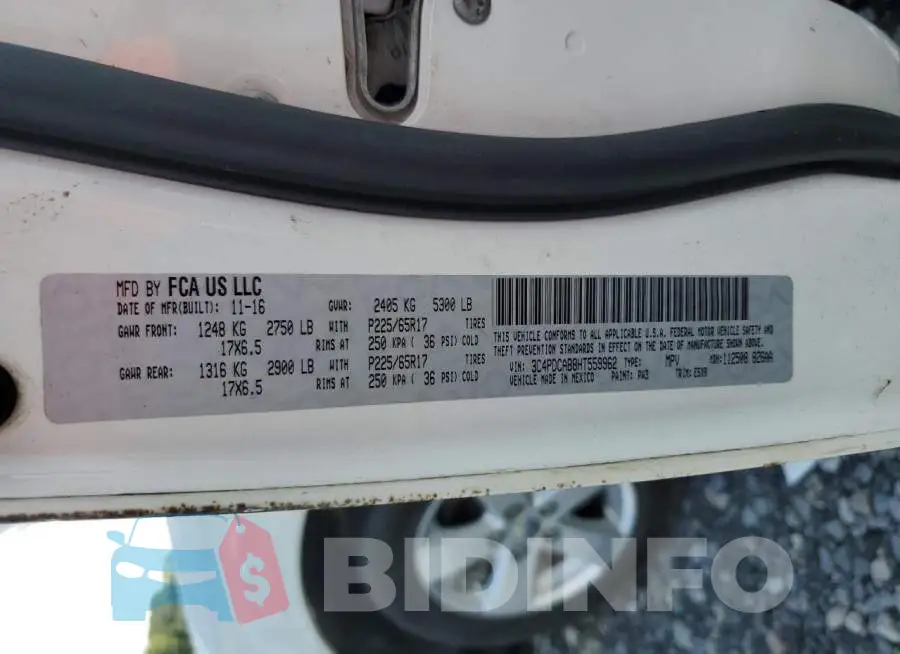 3C4PDCAB8HT559962 Photo# 12