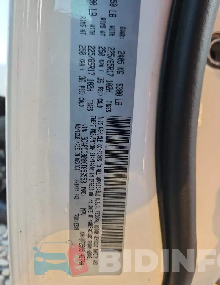 3C4PDCBB0KT856553 Photo# 13
