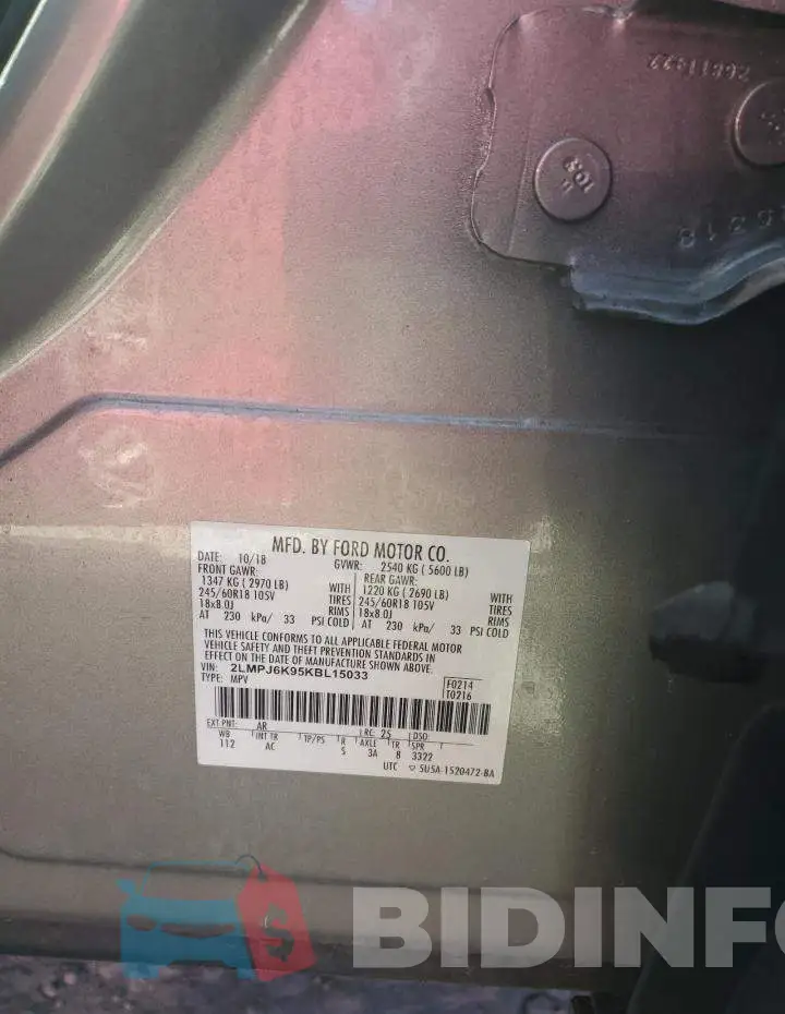 2LMPJ6K95KBL15033 Photo# 14