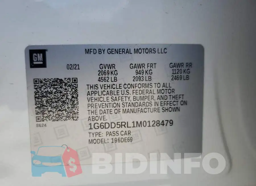 1G6DD5RL1M0128479 Photo# 12