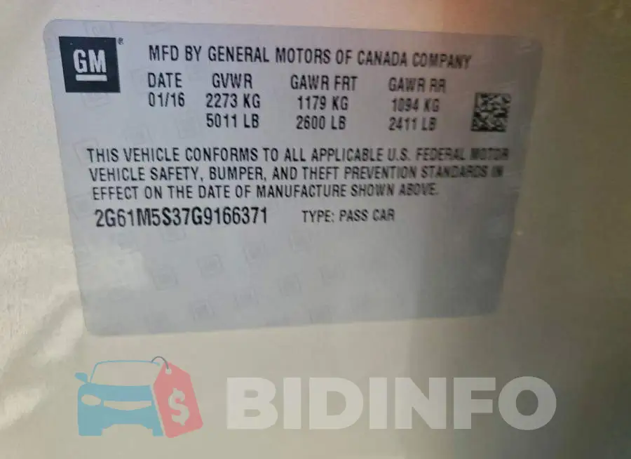 2G61M5S37G9166371 Photo# 12