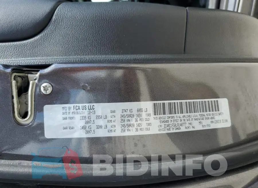 2C4RC1FG0LR140777 Photo# 14