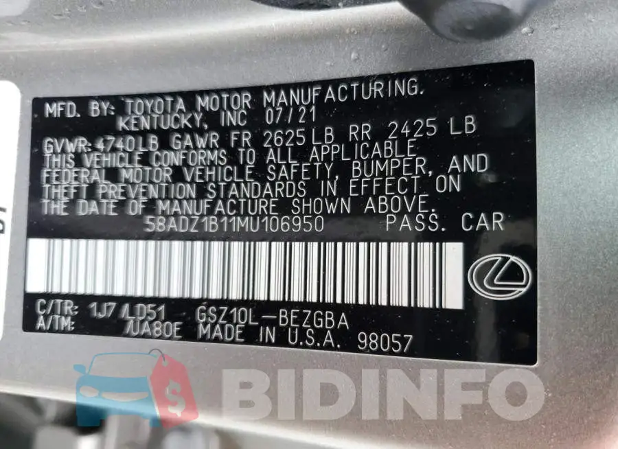 58ADZ1B11MU106950 Photo# 12