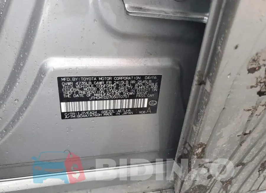JTHCM1D27G5010751 Photo# 12