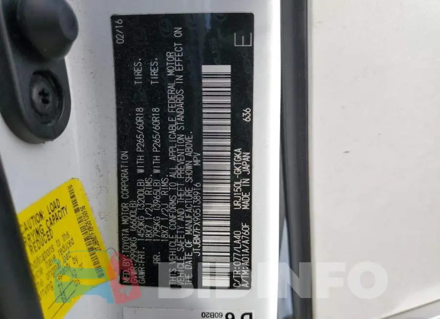 JTJBM7FX9G5138916 Photo# 13