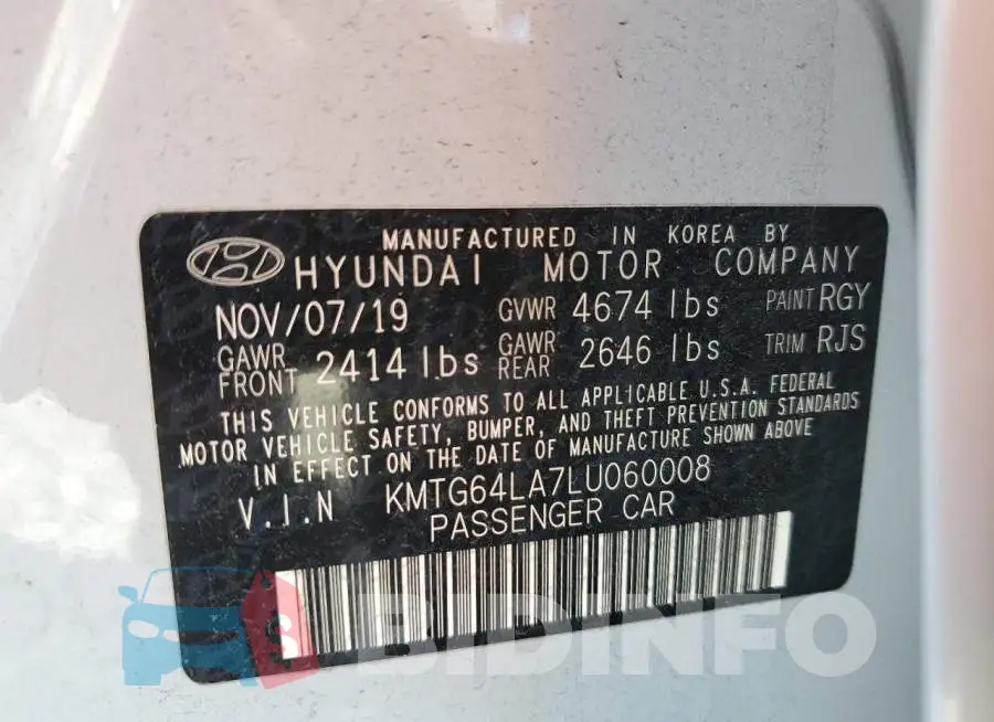 KMTG64LA7LU060008 Photo# 12