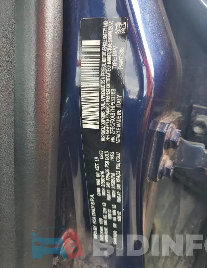 ZFBCFXAB7HP532159 Photo# 12