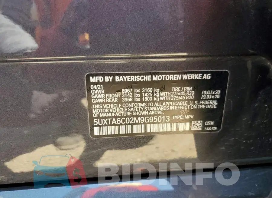 5UXTA6C02M9G95013 Photo# 13
