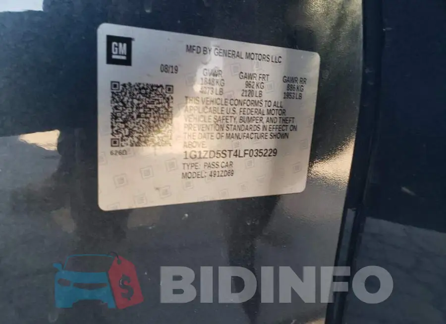 1G1ZD5ST4LF035229 Photo# 13