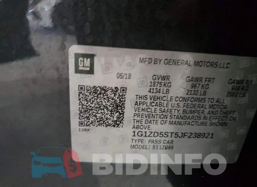 1G1ZD5ST5JF238921 Photo# 12