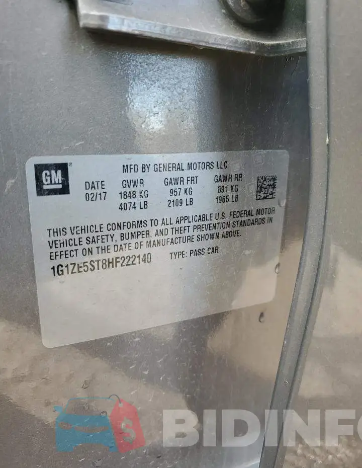 1G1ZE5ST8HF222140 Photo# 12