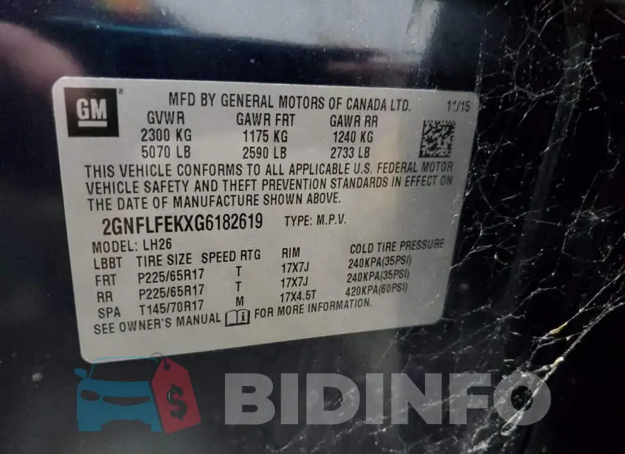 2GNFLFEKXG6182619 Photo# 13