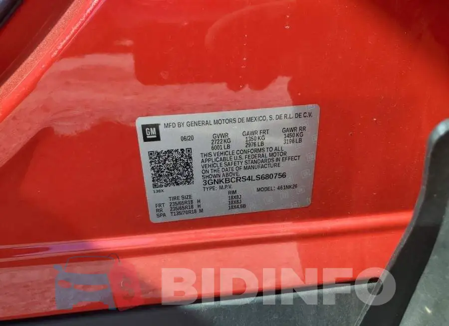 3GNKBCRS4LS680756 Photo# 13