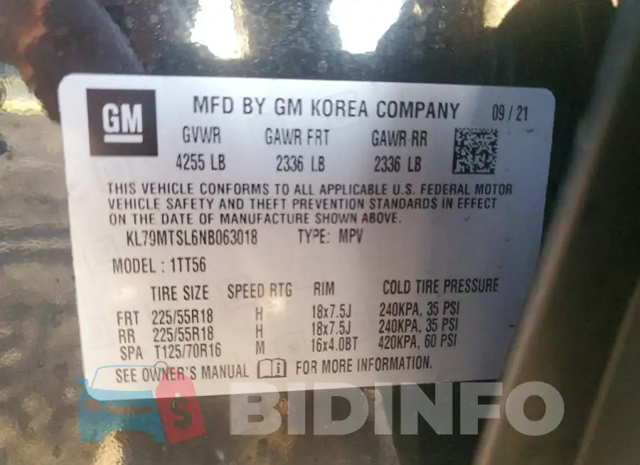 KL79MTSL6NB063018 Photo# 13