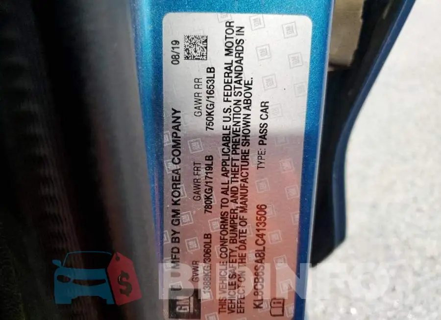 KL8CB6SA8LC413506 Photo# 13