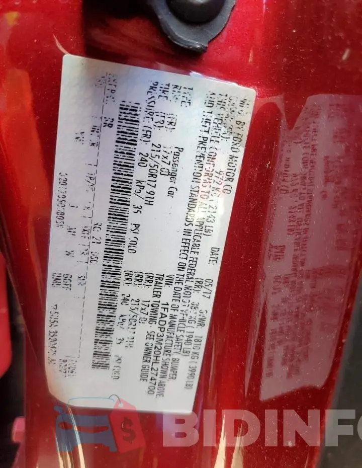 1FADP3M20HL274700 Photo# 12