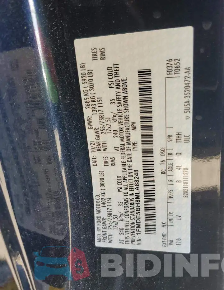 1FMDE5BH8MLA88248 Photo# 12