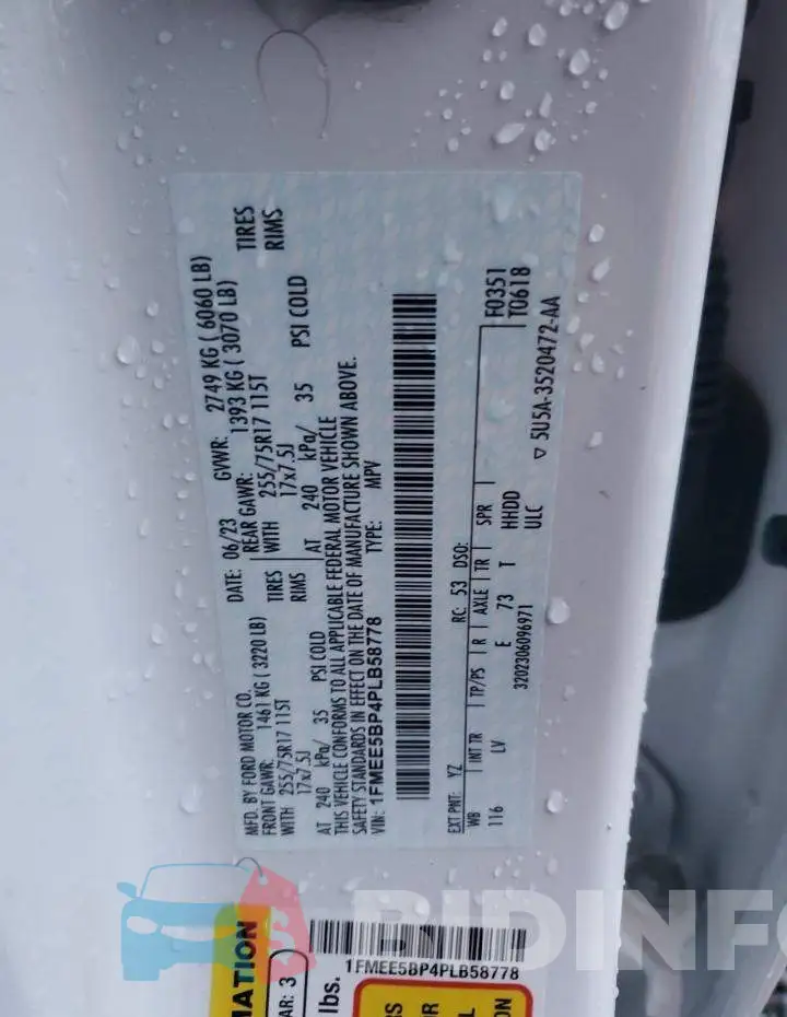 1FMEE5BP4PLB58778 Photo# 13