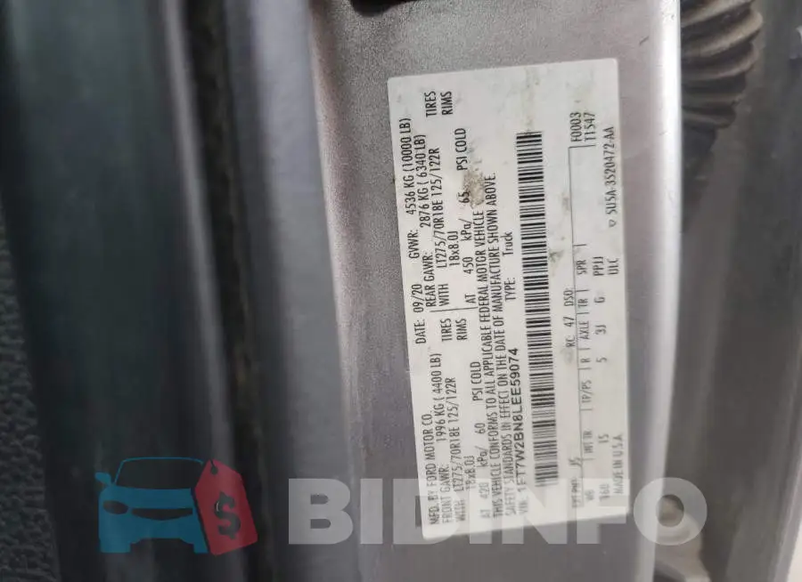 1FT7W2BN8LEE59074 Photo# 12