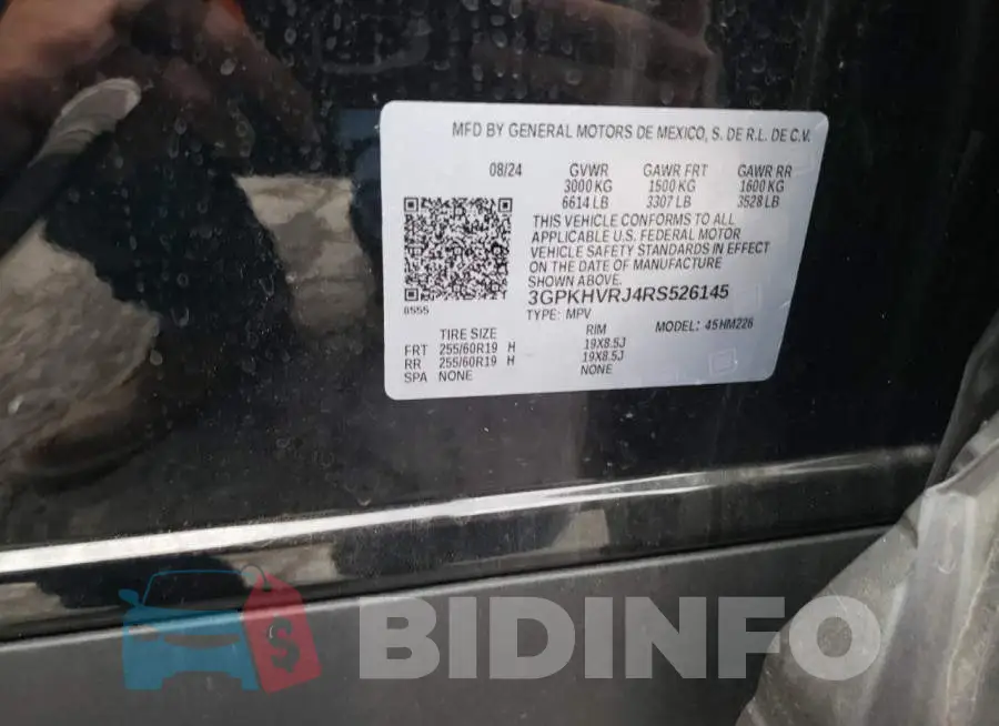 3GPKHVRJ4RS526145 Photo# 13