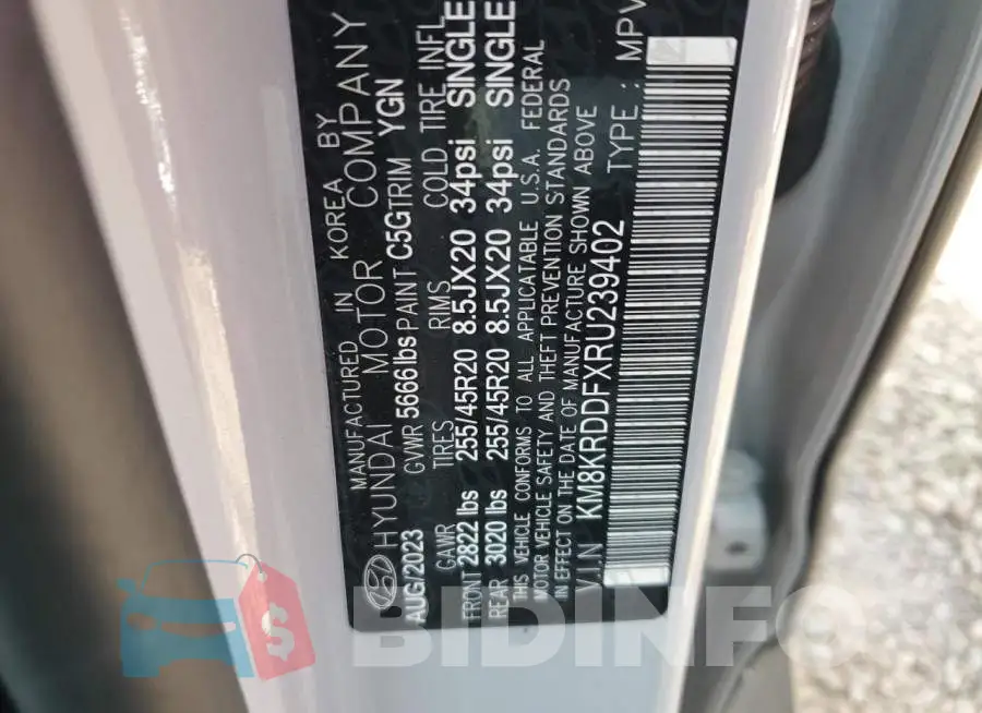 KM8KRDDFXRU239402 Photo# 12