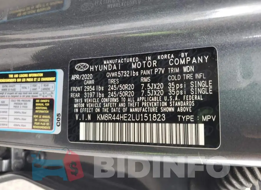 KM8R44HE2LU151823 Photo# 14