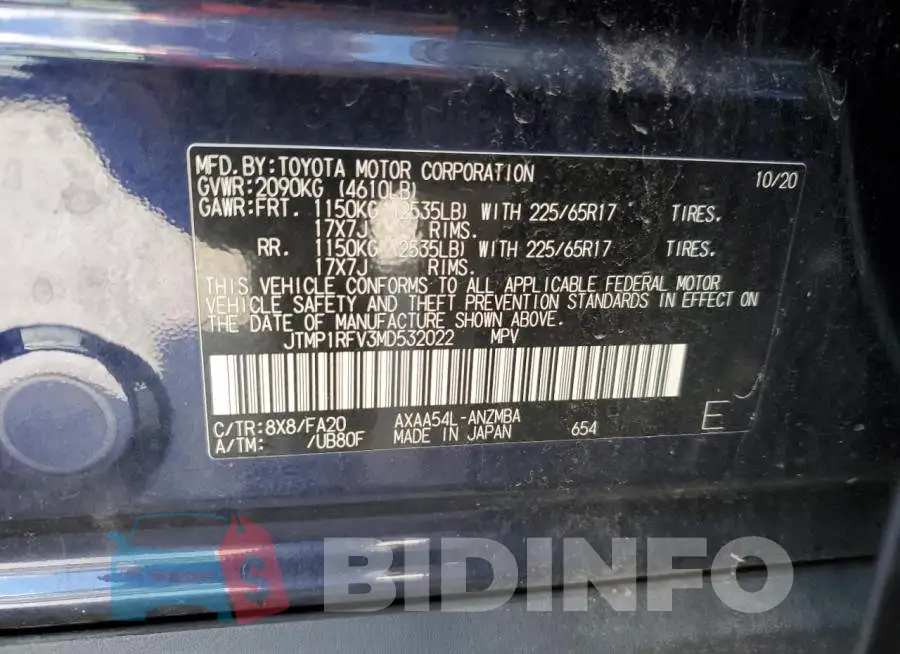 JTMP1RFV3MD532022 Photo# 13