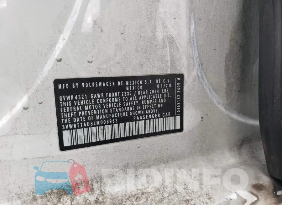 3VW6T7AU8LM006963 Photo# 12