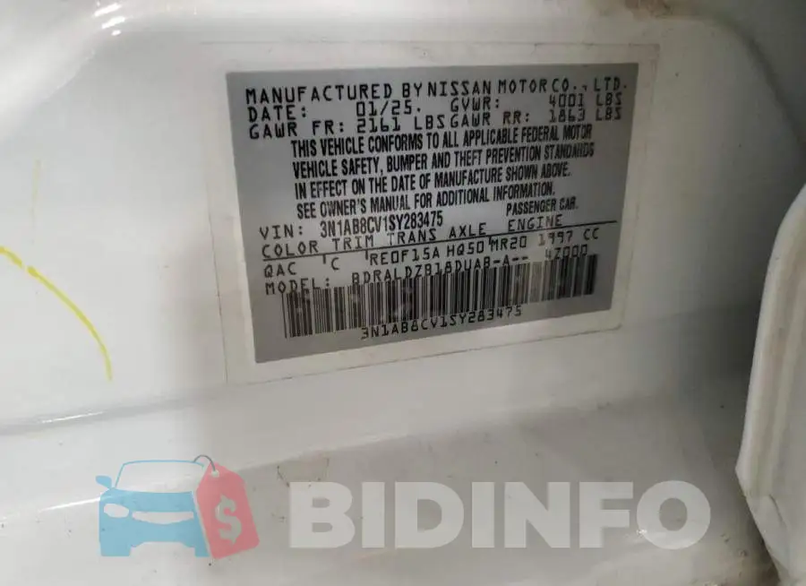 3N1AB8CV1SY283475 Photo# 12