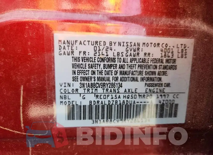3N1AB8CV9RY286134 Photo# 12