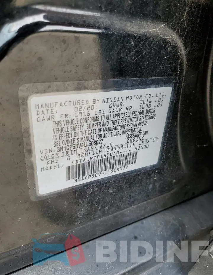 3N1CP5BV4LL508027 Photo# 13