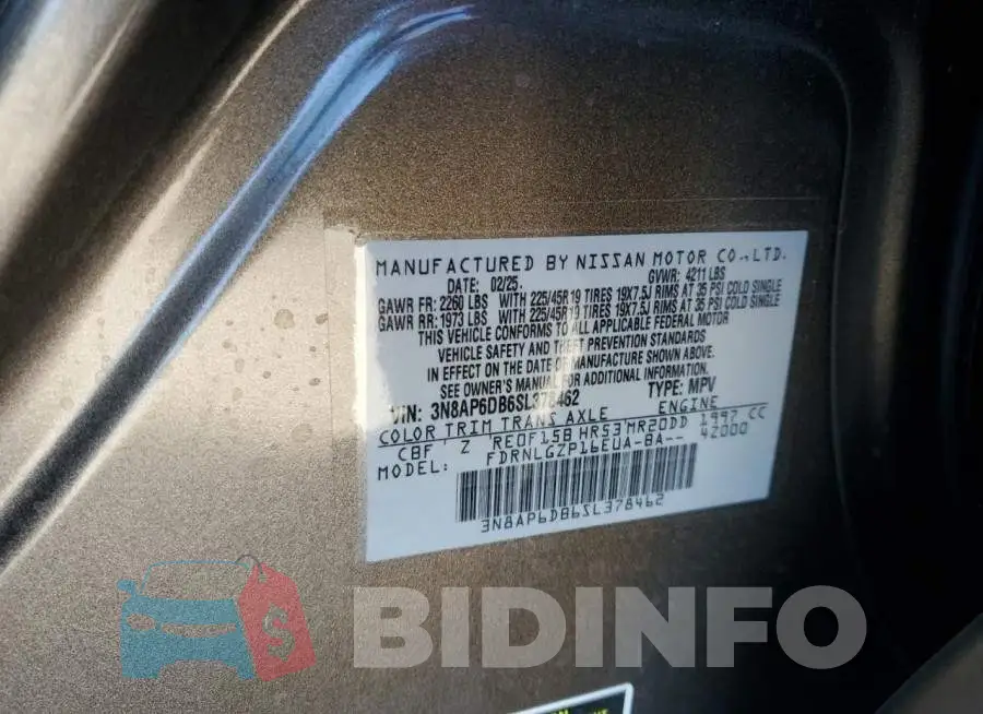 3N8AP6DB6SL378462 Photo# 13