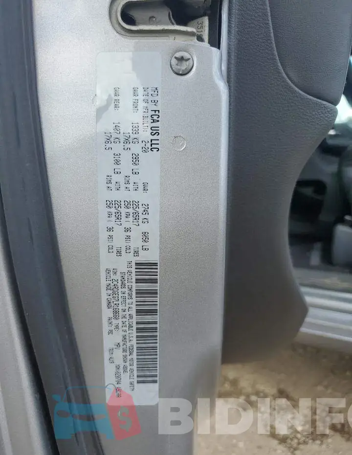 2C4RDGEG7LR168660 Photo# 13