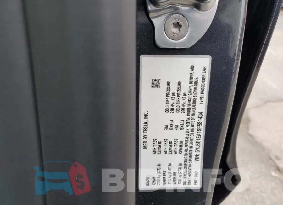 5YJ3E1EA1SF981434 Photo# 12