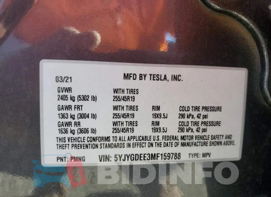 5YJYGDEE3MF159788 Photo# 13