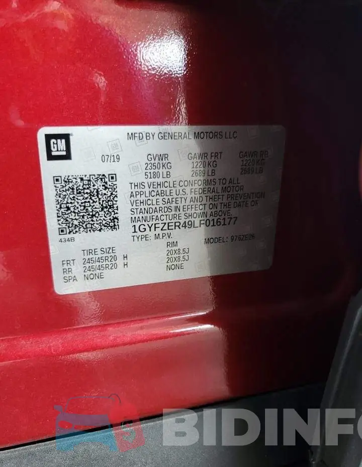 1GYFZER49LF016177 Photo# 13