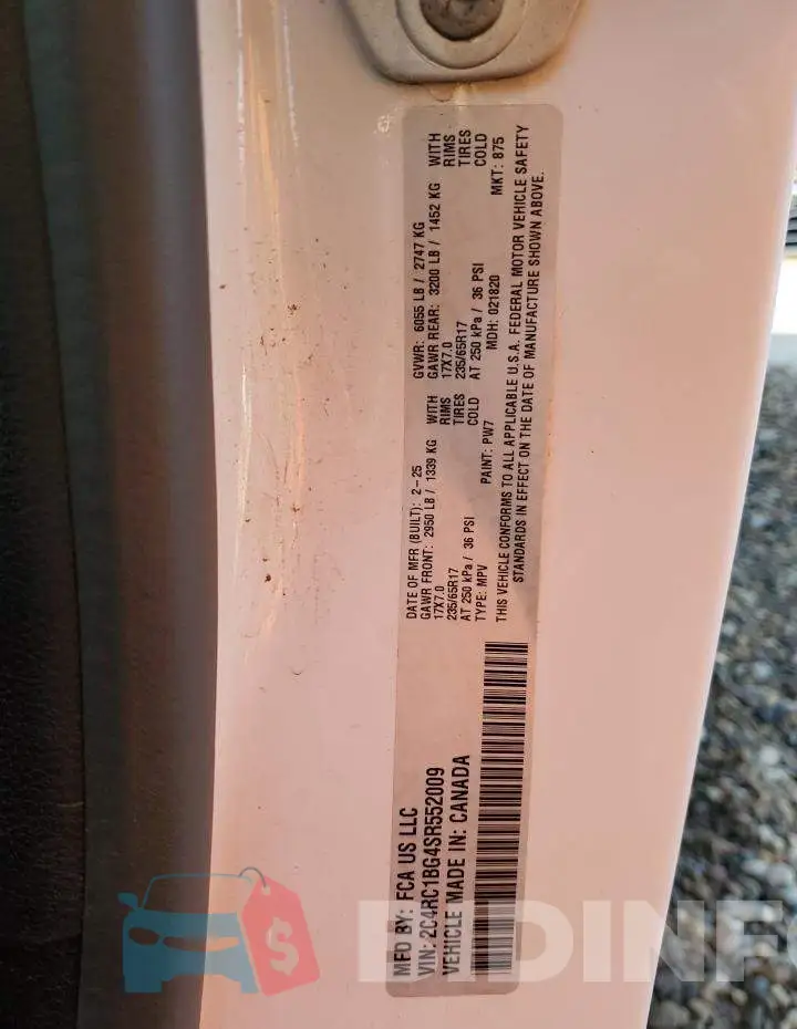 2C4RC1BG4SR552009 Photo# 14