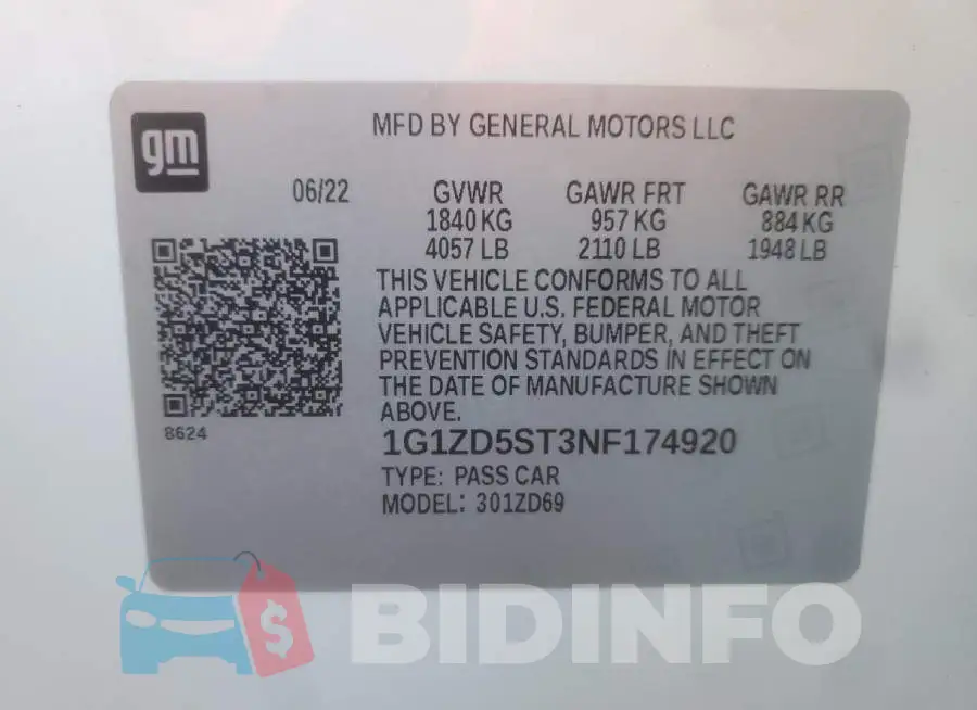 1G1ZD5ST3NF174920 Photo# 12