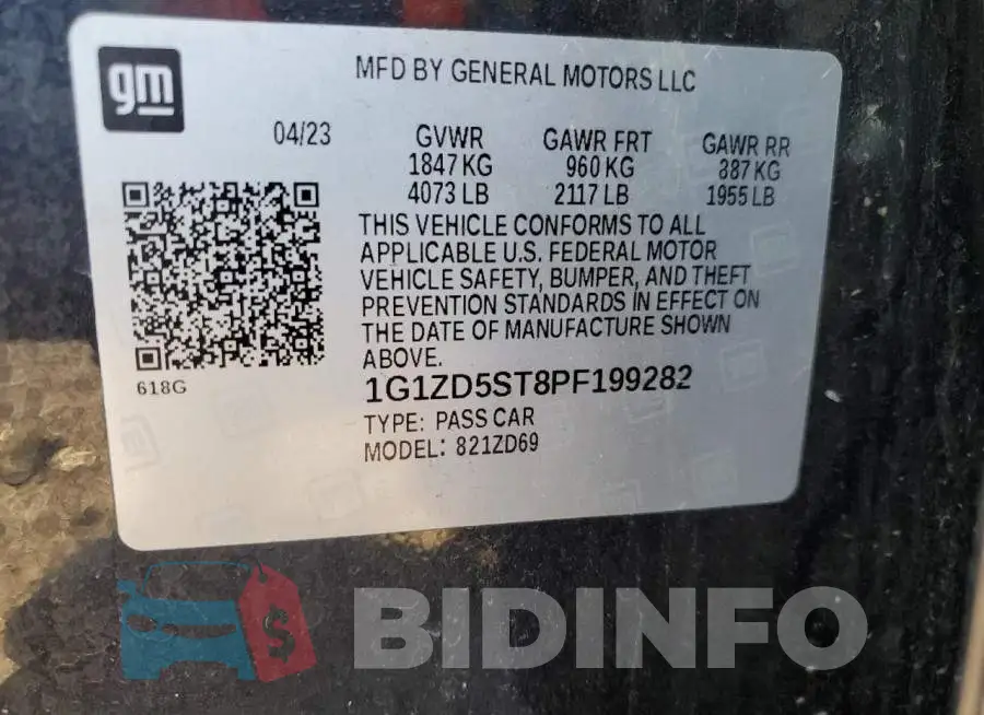 1G1ZD5ST8PF199282 Photo# 13