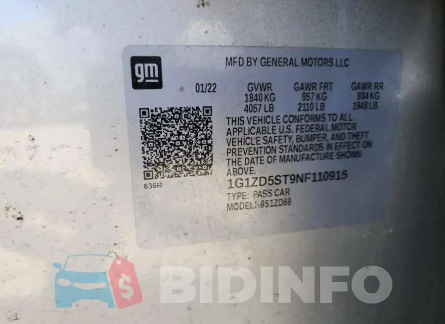 1G1ZD5ST9NF110915 Photo# 12