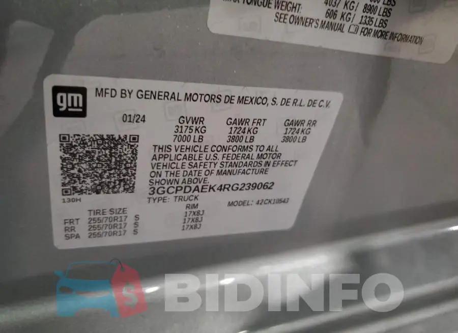 3GCPDAEK4RG239062 Photo# 12