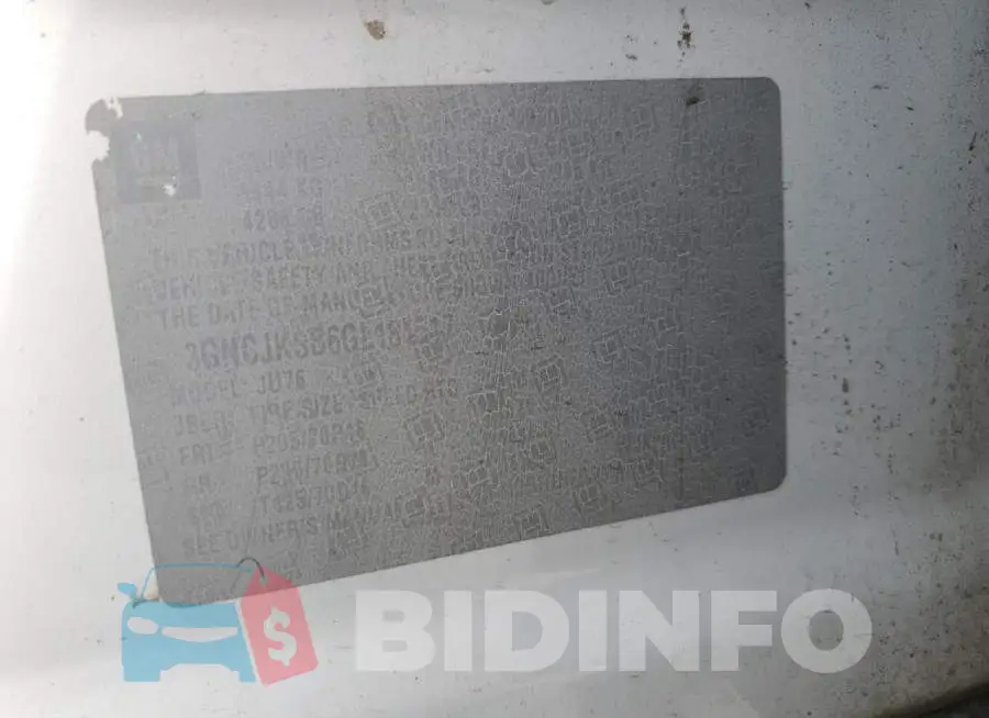 3GNCJKSB6GL181517 Photo# 13