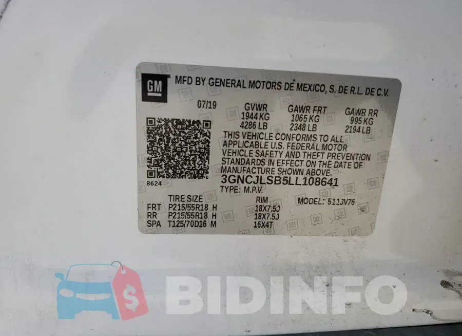 3GNCJLSB5LL108641 Photo# 12