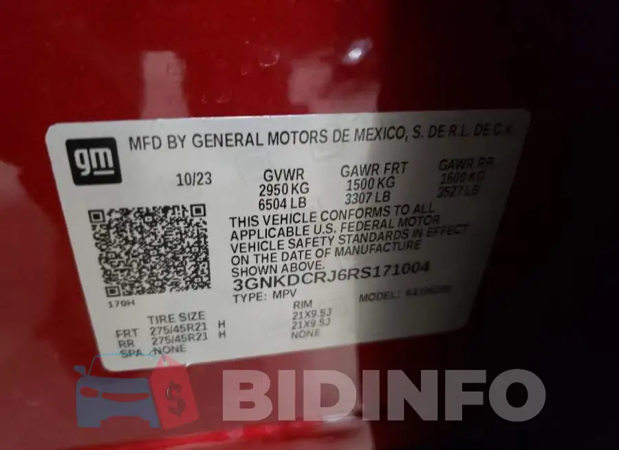 3GNKDCRJ6RS171004 Photo# 14