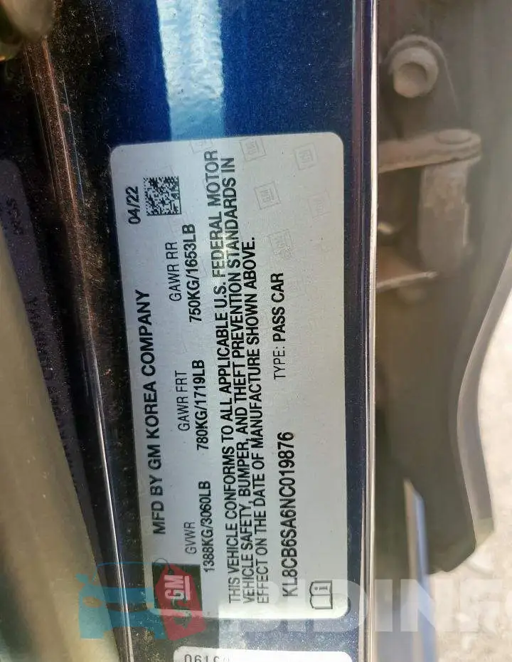 KL8CB6SA6NC019876 Photo# 12