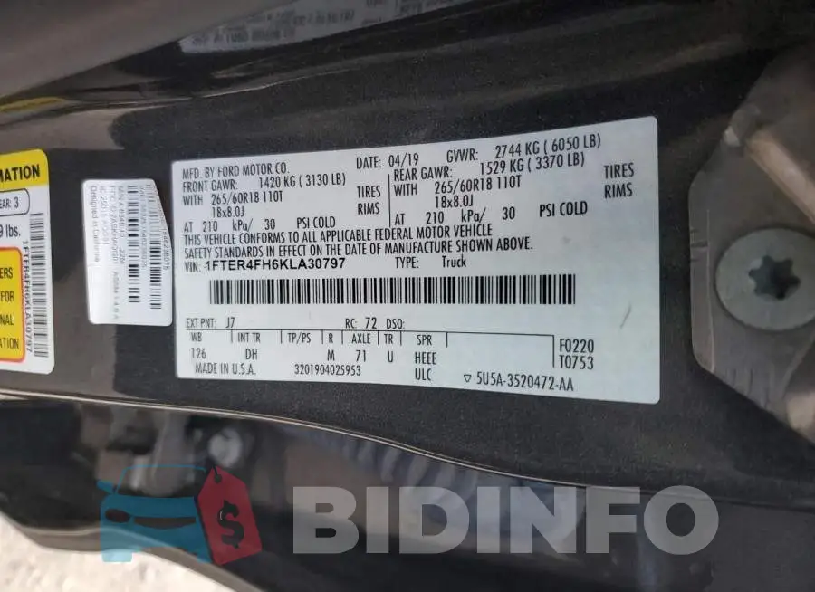 1FTER4FH6KLA30797 Photo# 12